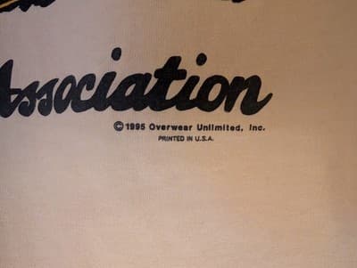 Vintage 1995 MDA T Shirt XL Single Stitch Fruit of the Loom Best White 90s Promo - Thumbnail 3