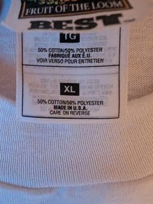 Vintage 1995 MDA T Shirt XL Single Stitch Fruit of the Loom Best White 90s Promo - Thumbnail 5