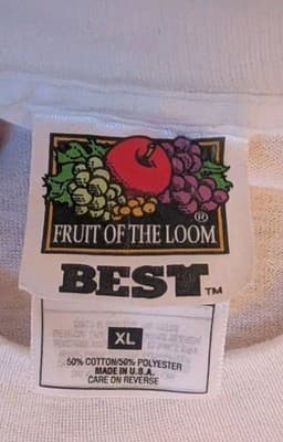 Vintage 1995 MDA T Shirt XL Single Stitch Fruit of the Loom Best White 90s Promo - Thumbnail 4