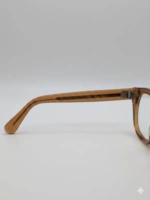 Vintage USS Ar-20 Brown Oversized Square Eyeglasses Frames Retro Optical Glasses - Thumbnail 7