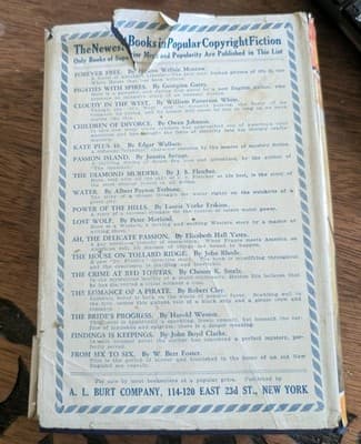 RARE 1924 The Spaniard Juanita Savage Vtg Hardcover Book w/ DJ A.L. Burt - Thumbnail 3