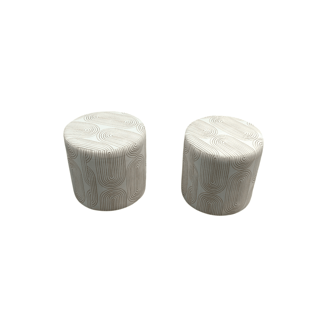 Skyline Furniture Round Thalia Ottoman Set of 2 - Thumbnail 3