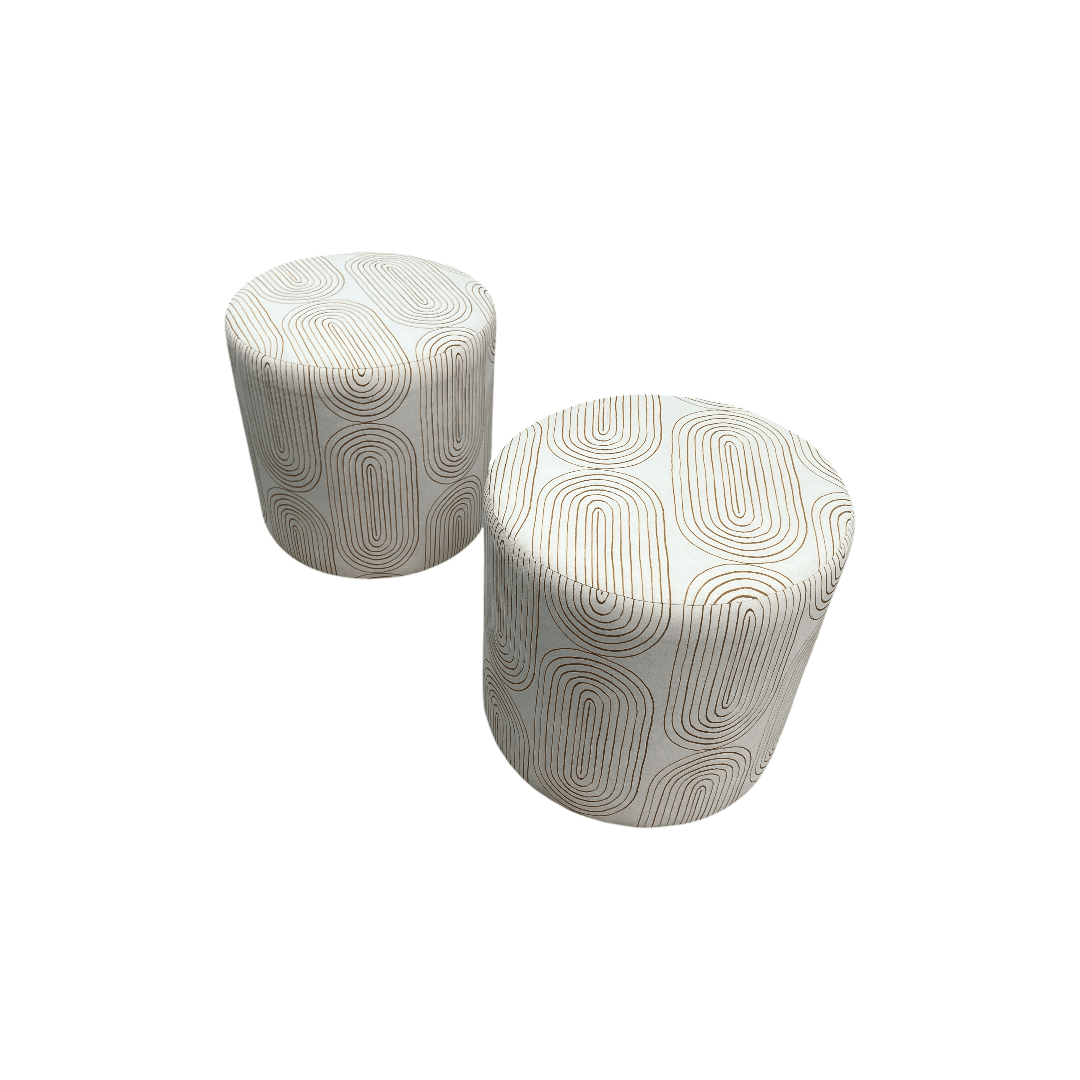 Skyline Furniture Round Thalia Ottoman Set of 2 - Thumbnail 5