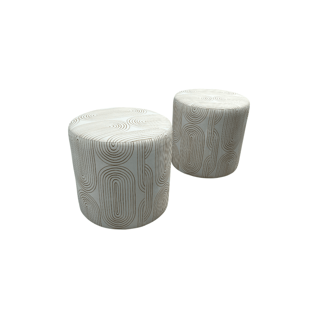 Skyline Furniture Round Thalia Ottoman Set of 2 - Thumbnail 9