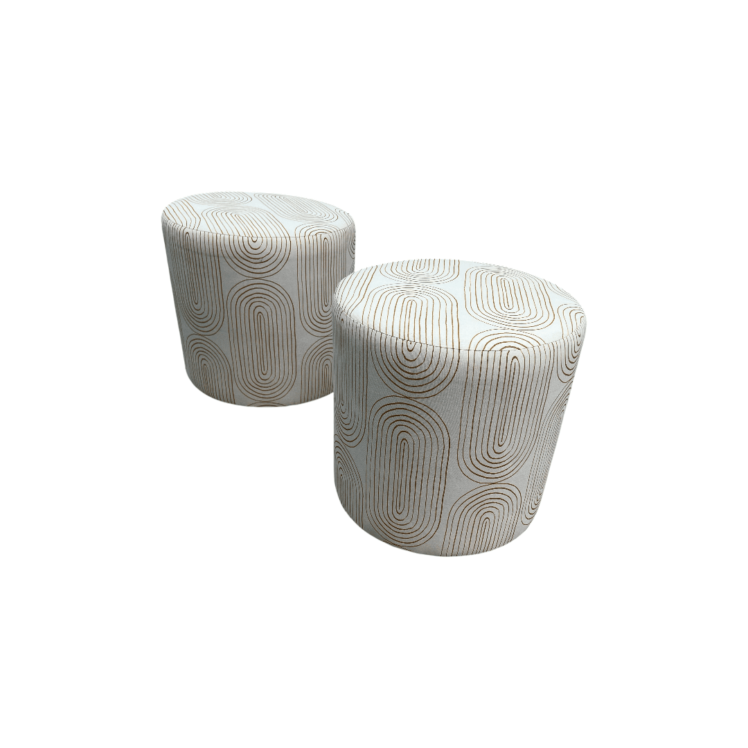 Skyline Furniture Round Thalia Ottoman Set of 2 - Thumbnail 7