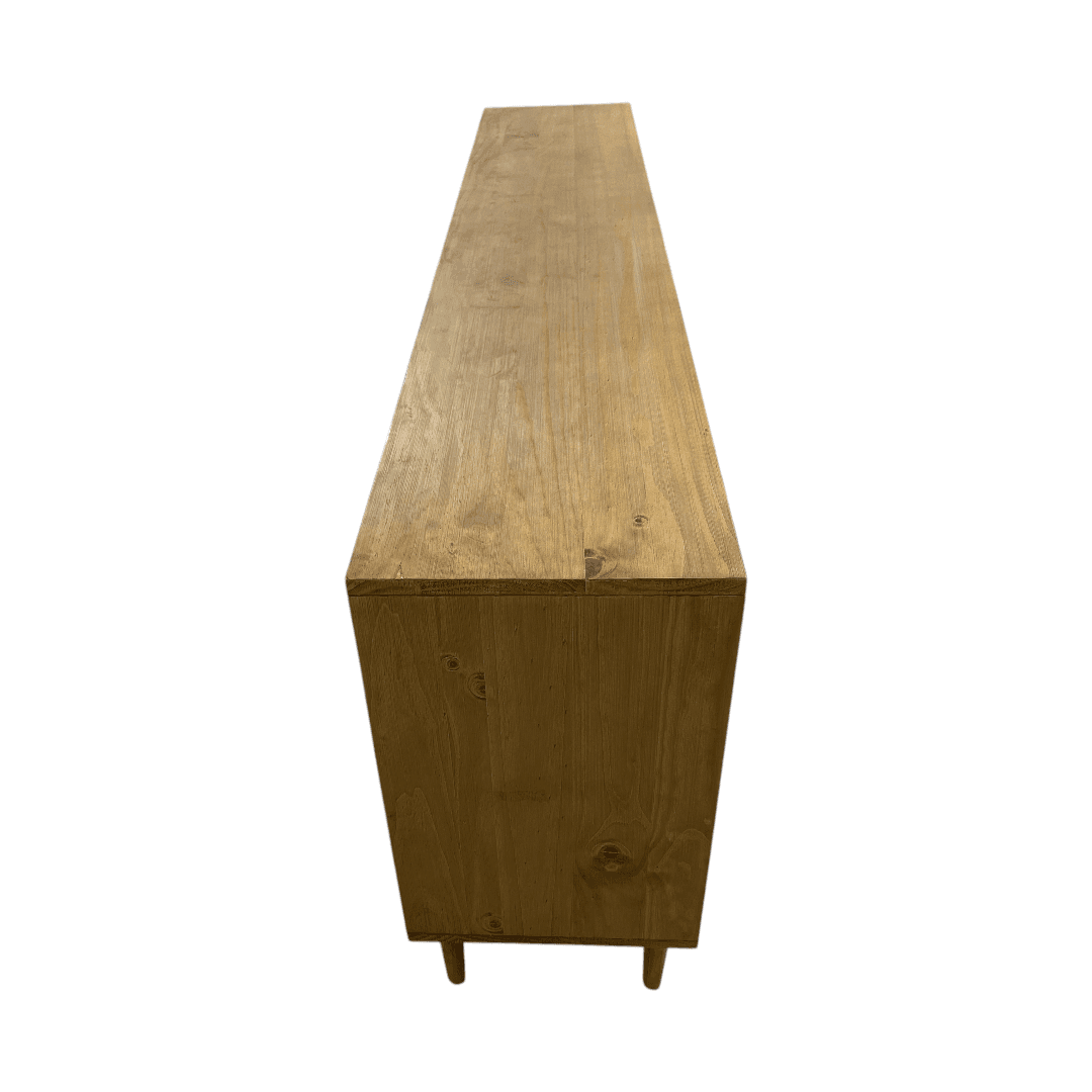 Classic Home Solid Wood 4 - Door Sideboard - Thumbnail 16