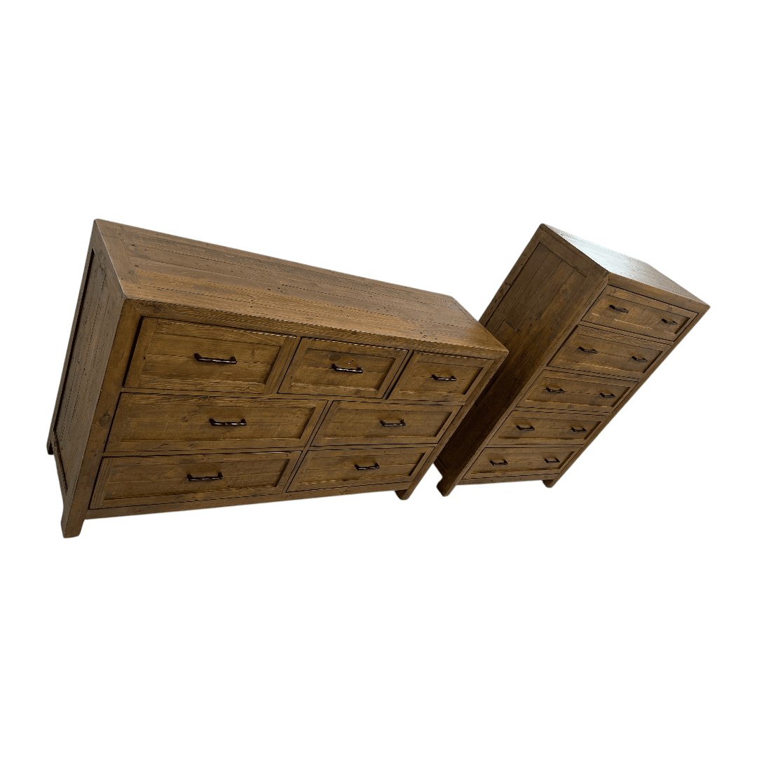 Three Posts Craigsville Solid Wood Drawer Dresser Set - Thumbnail 7