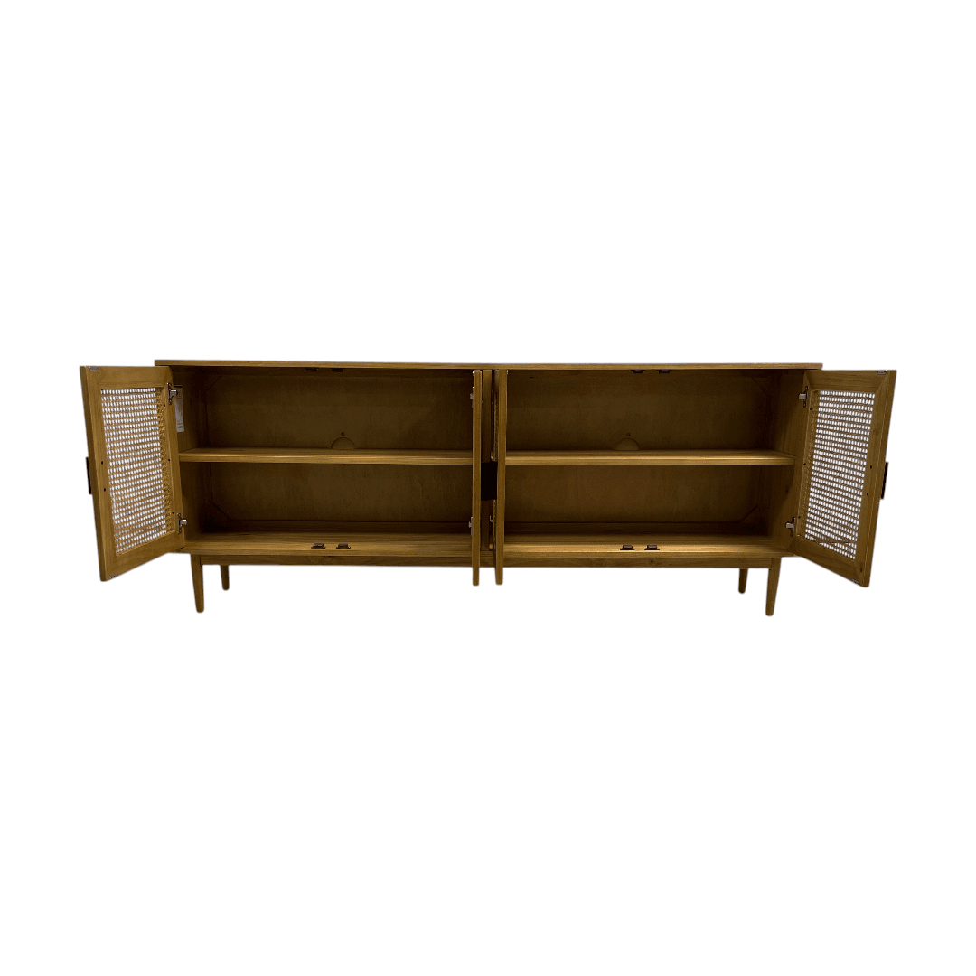 Classic Home Solid Wood 4 - Door Sideboard - Thumbnail 11