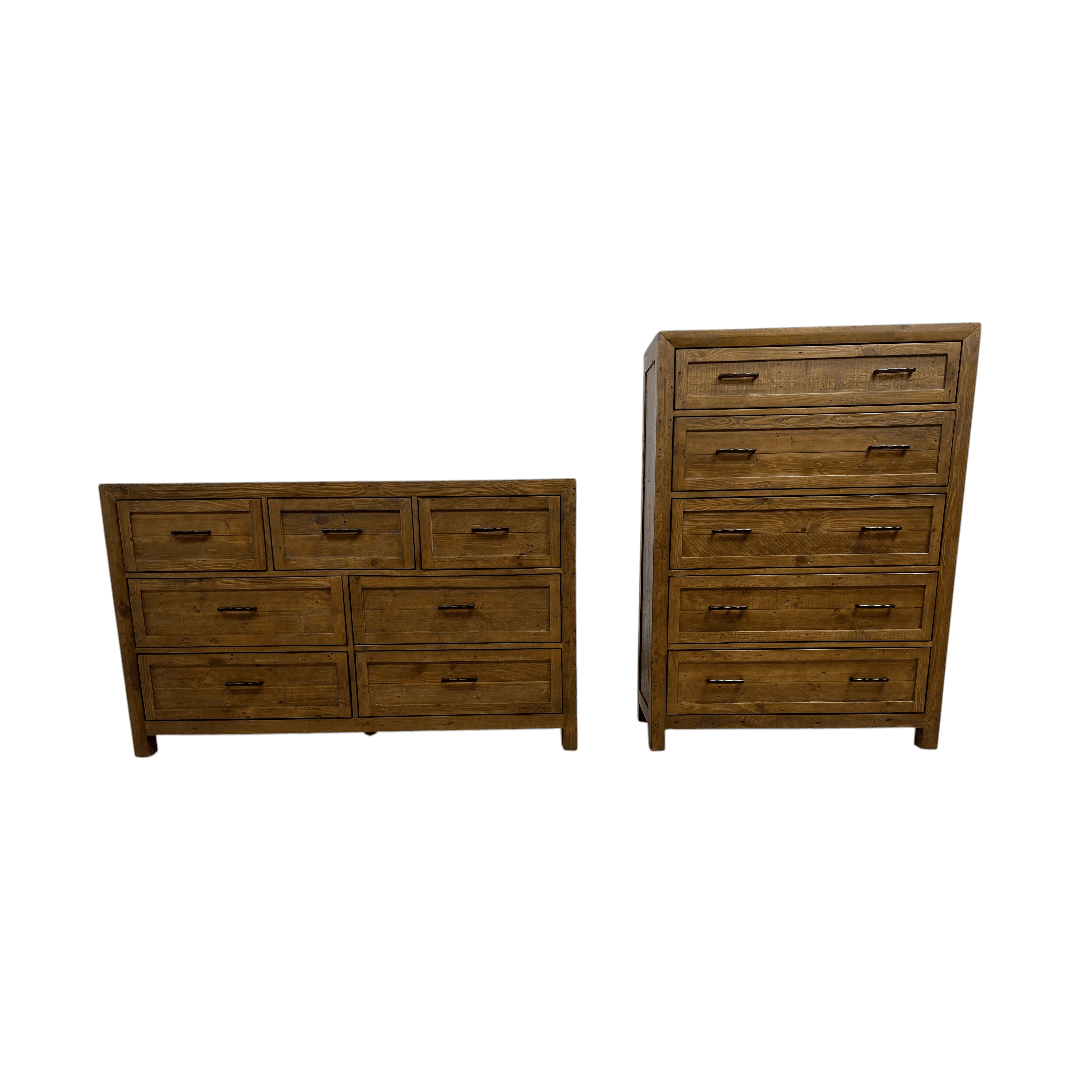 Three Posts Craigsville Solid Wood Drawer Dresser Set - Thumbnail 2