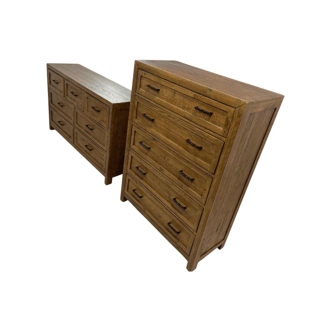 Three Posts Craigsville Solid Wood Drawer Dresser Set - Thumbnail 6