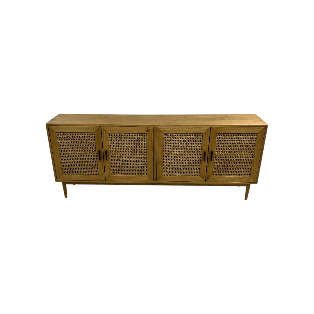 Classic Home Solid Wood 4 - Door Sideboard - Thumbnail 3