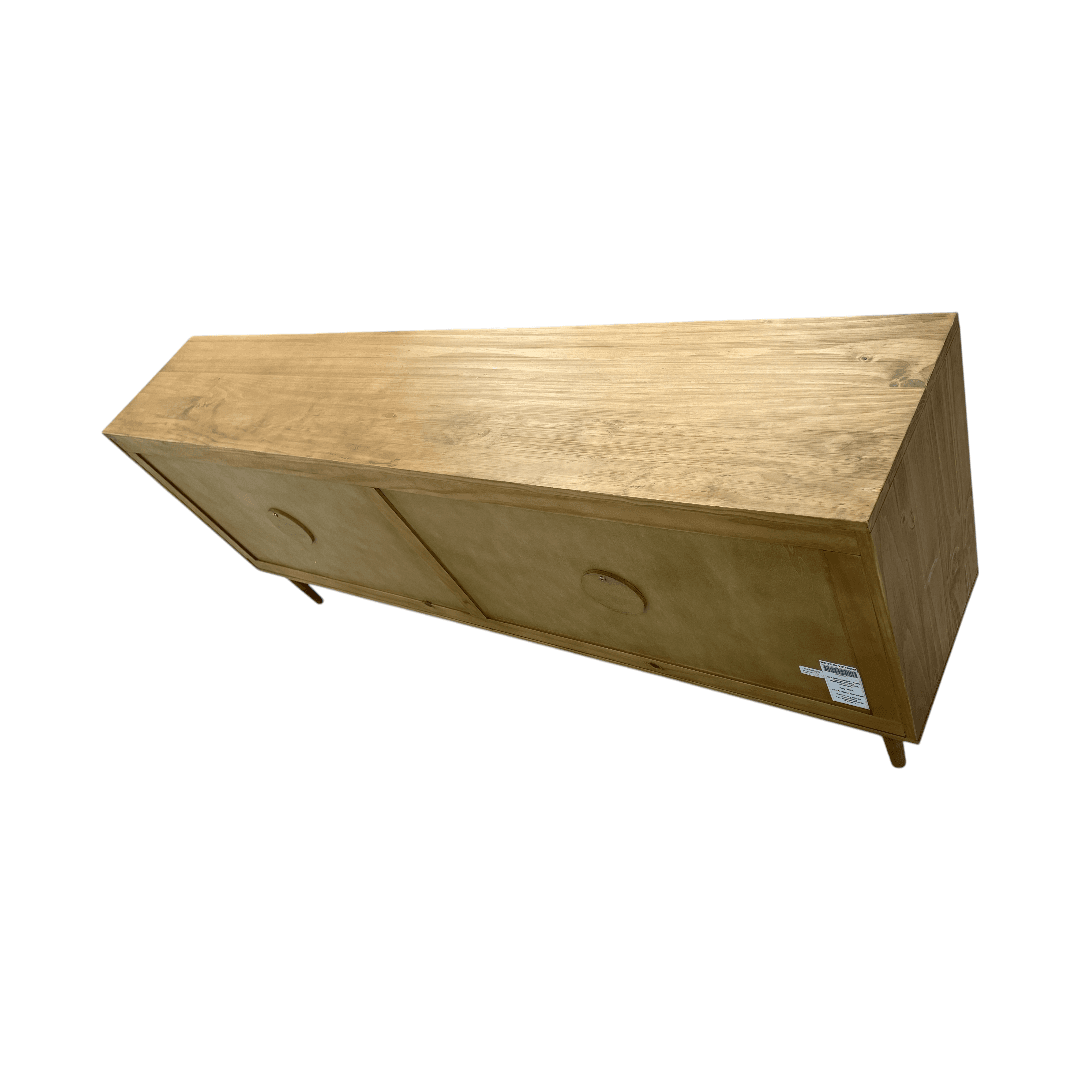 Classic Home Solid Wood 4 - Door Sideboard - Thumbnail 10