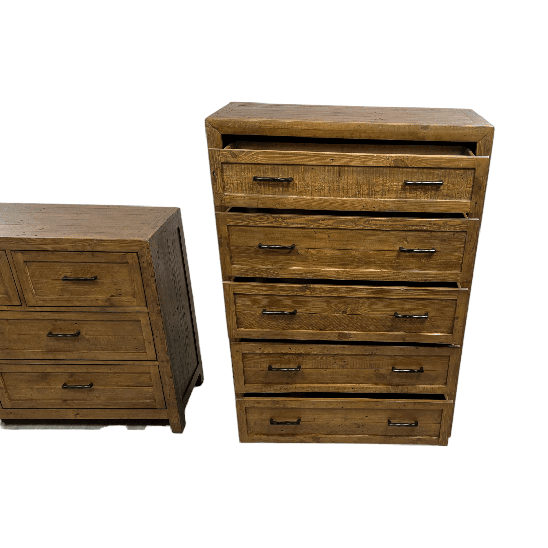 Three Posts Craigsville Solid Wood Drawer Dresser Set - Thumbnail 12