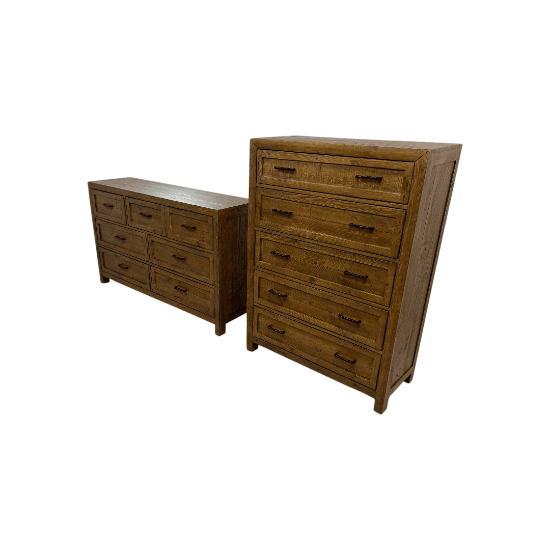Three Posts Craigsville Solid Wood Drawer Dresser Set - Thumbnail 5