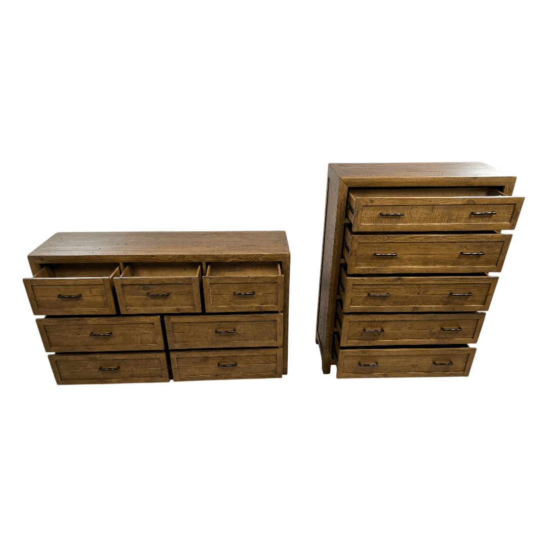 Three Posts Craigsville Solid Wood Drawer Dresser Set - Thumbnail 15