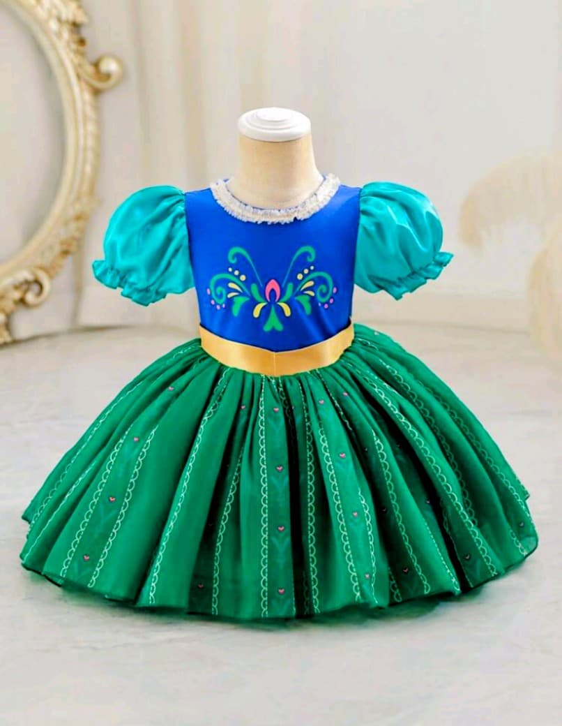 Green and Blue Princess Gown - Thumbnail 2
