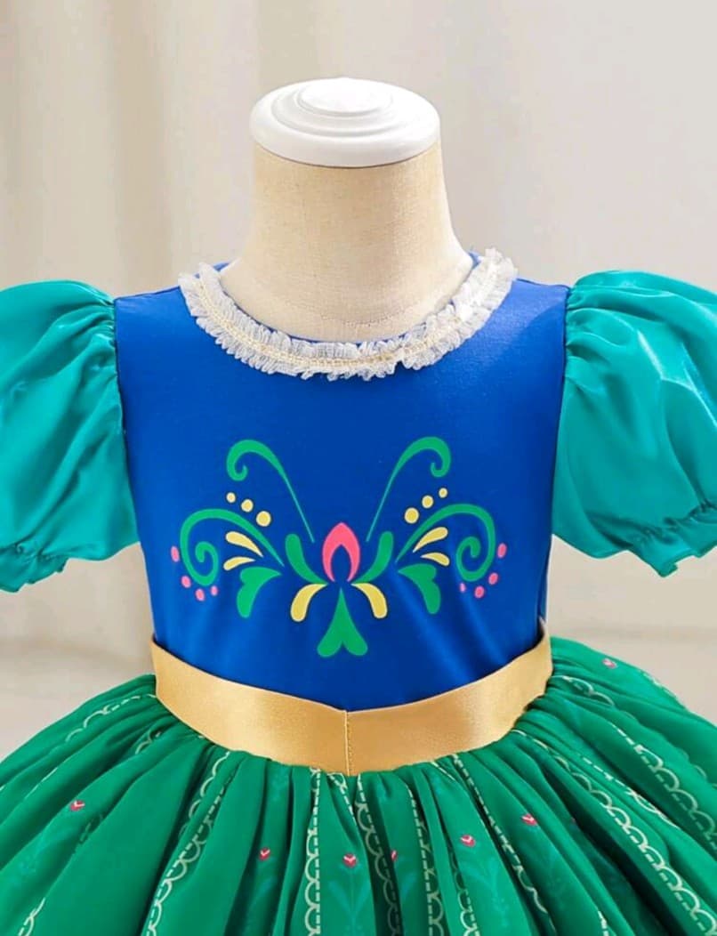 Green and Blue Princess Gown - Thumbnail 4