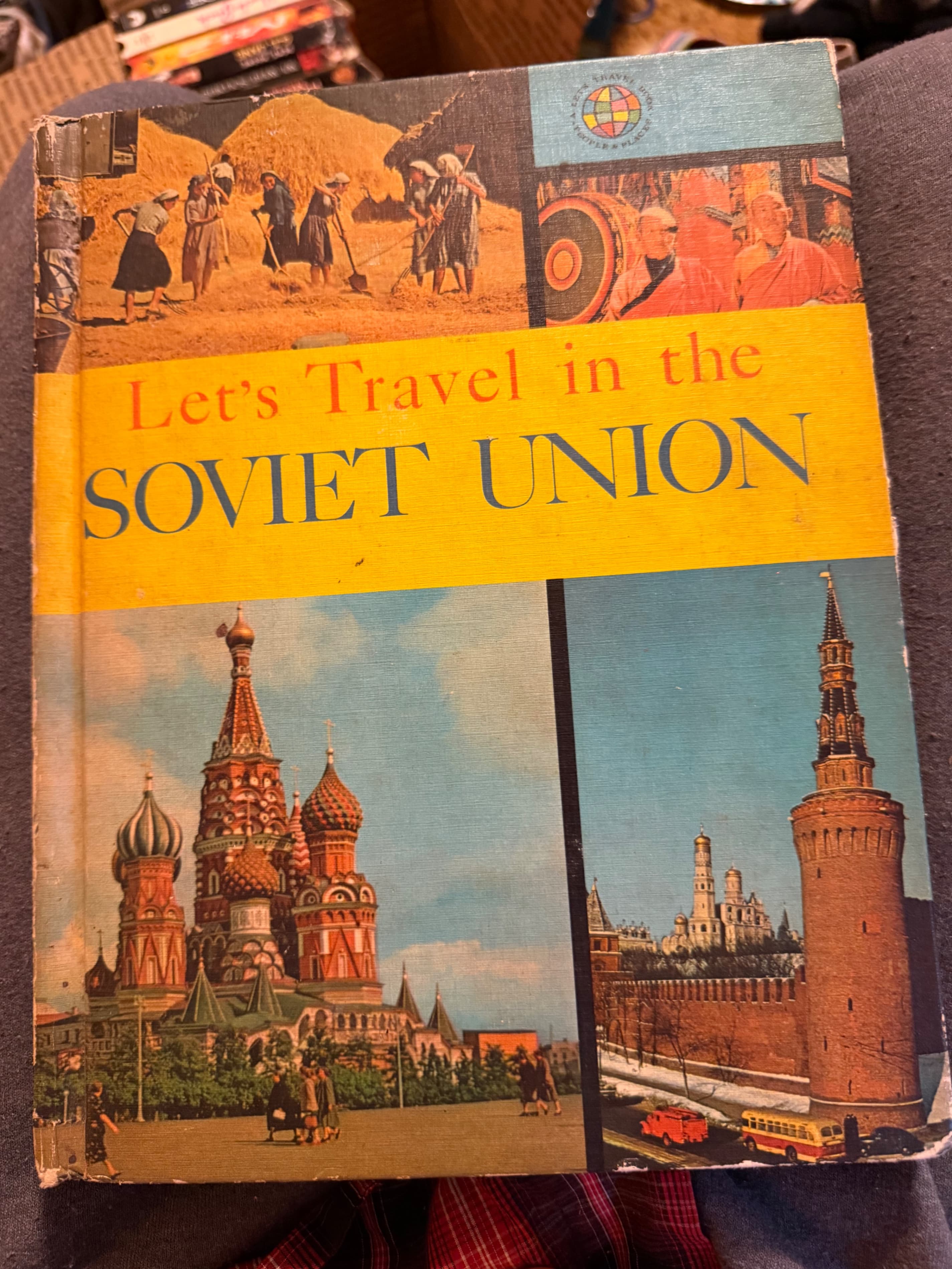 1960 Let's Travel in the Soviet Union Hardcover Book People & Places - Image 1