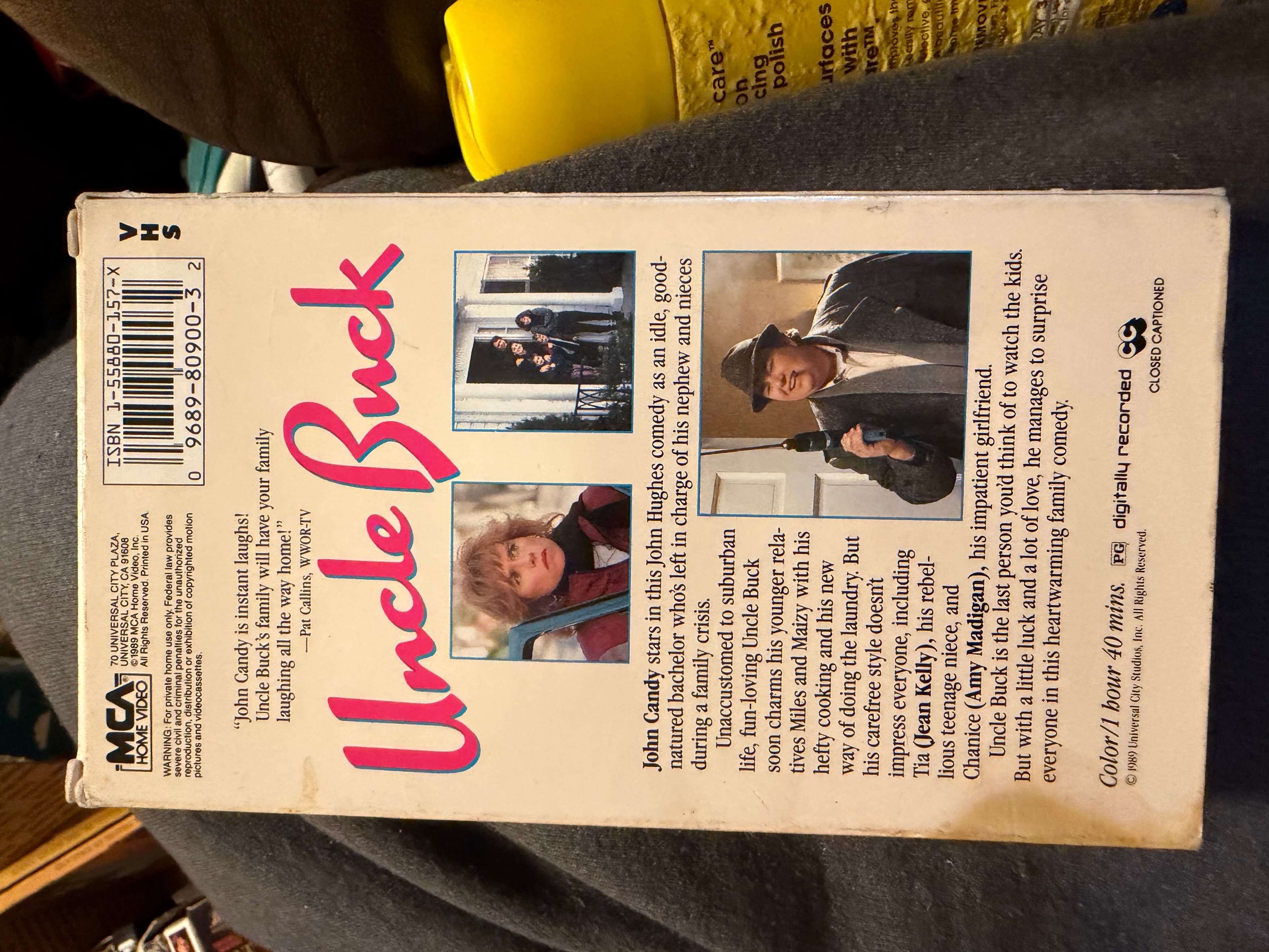 MCA Home Video Uncle Buck VHS 1989 Comedy Film John Candy - Thumbnail 2