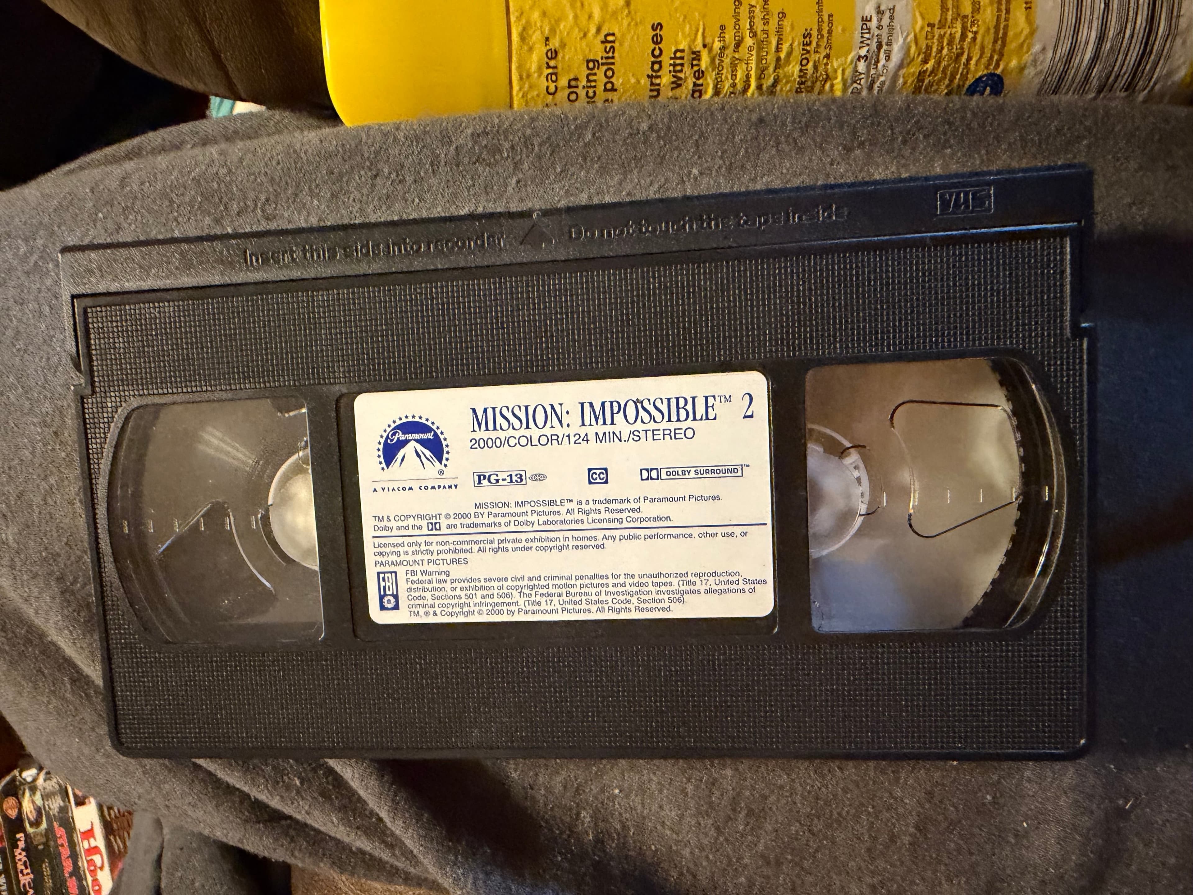 Mission Impossible 2 VHS Tom Cruise Action Thriller 2000 - Thumbnail 3