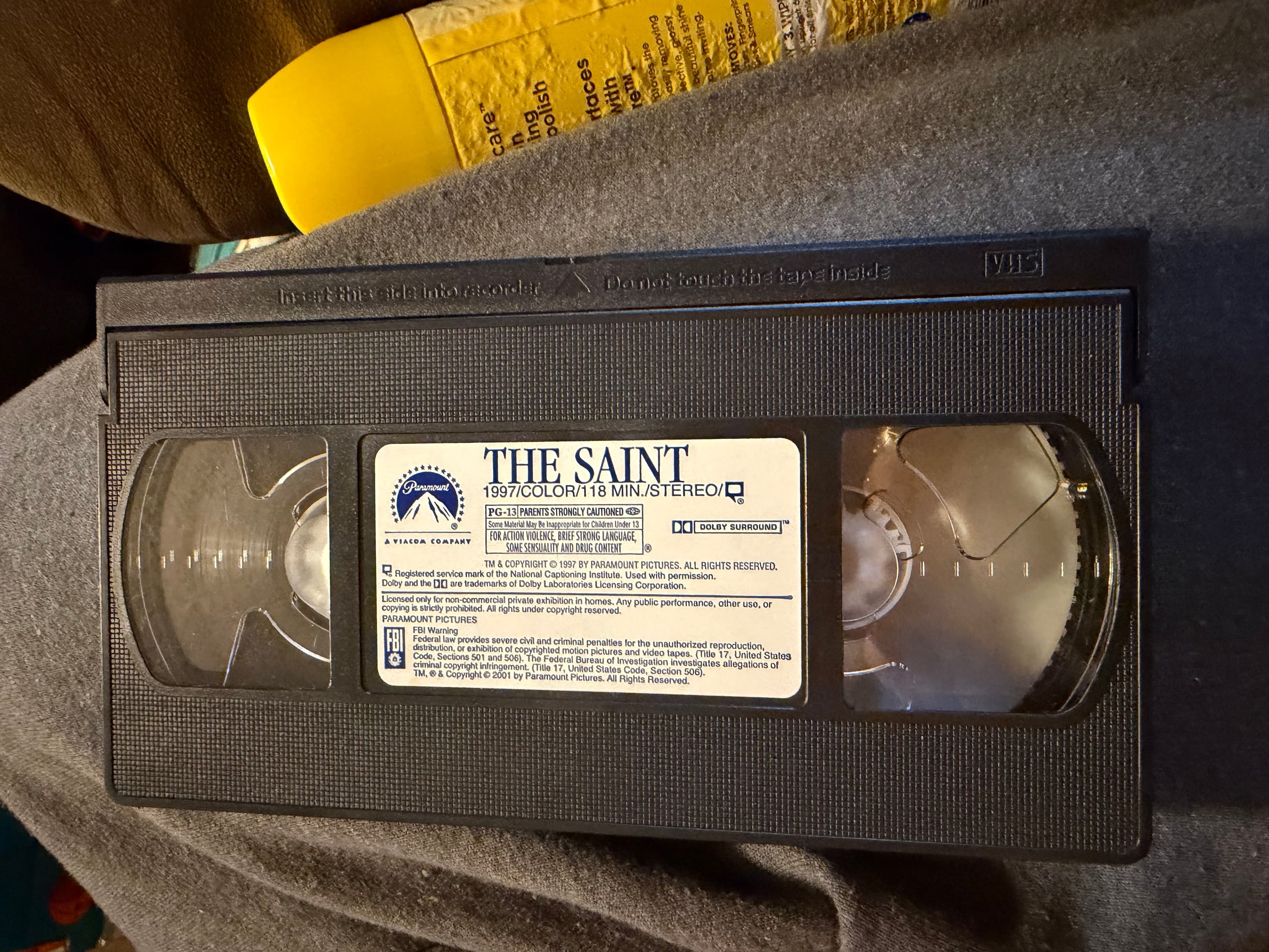 The Saint VHS 1997 Val Kilmer Elisabeth Shue Action Thriller - Thumbnail 3