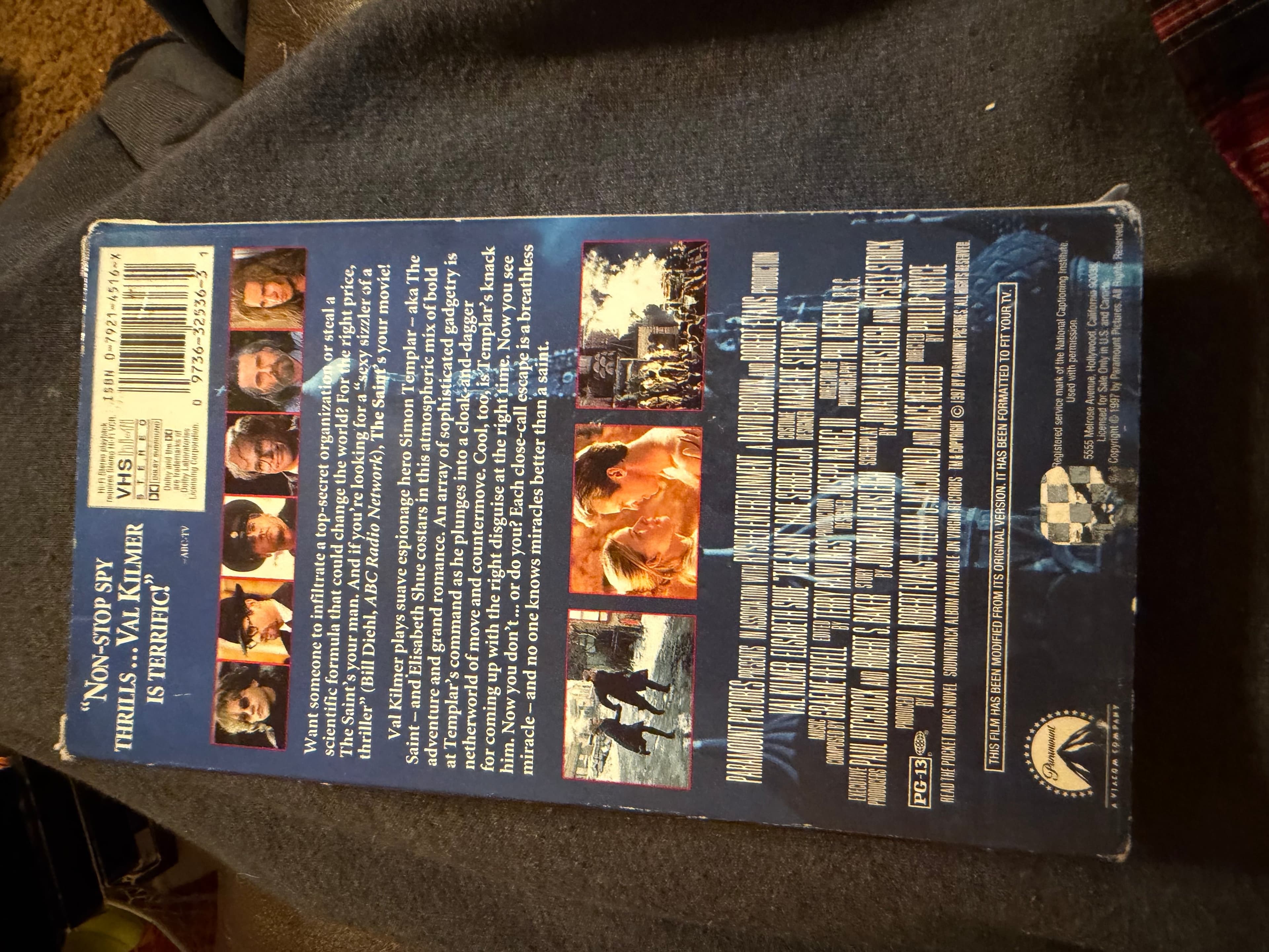 The Saint VHS 1997 Val Kilmer Elisabeth Shue Action Thriller - Thumbnail 2