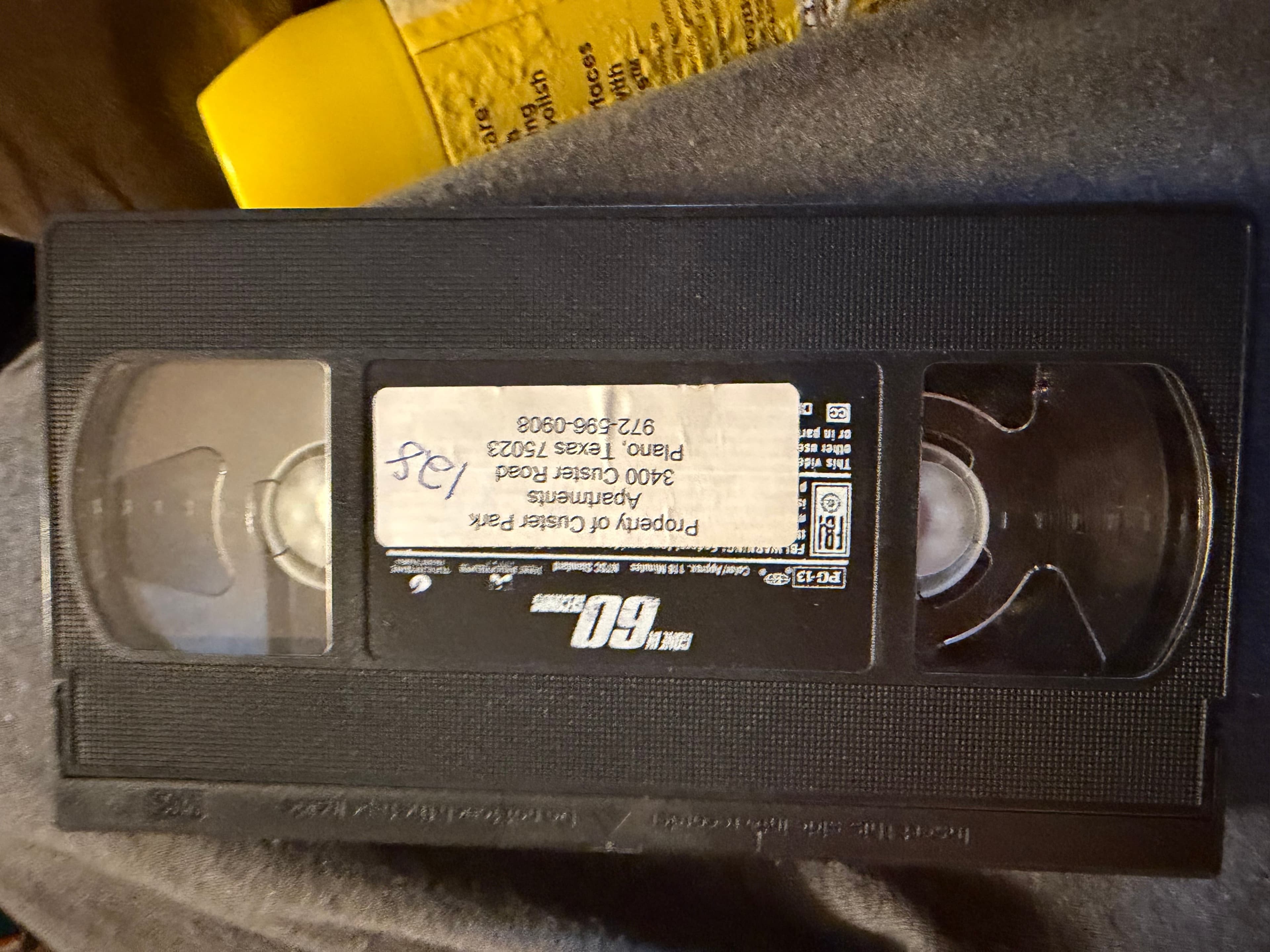 Gone inn 60 Seconds Pre-Viewed VHS Tape - Thumbnail 2