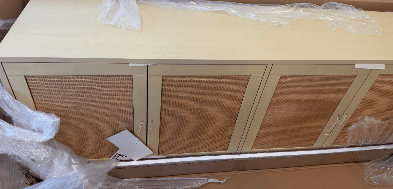 TOV FURNITURE Sierra Buttermilk Sideboard Buffet Cabinet FFE-1295 - Thumbnail 2