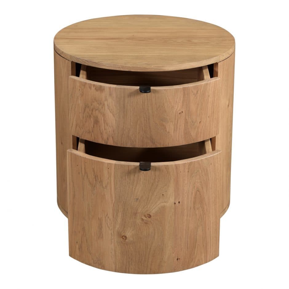 Pair (2) Moes Home Theo Two Drawer Nightstands FFE-1441 - Thumbnail 2