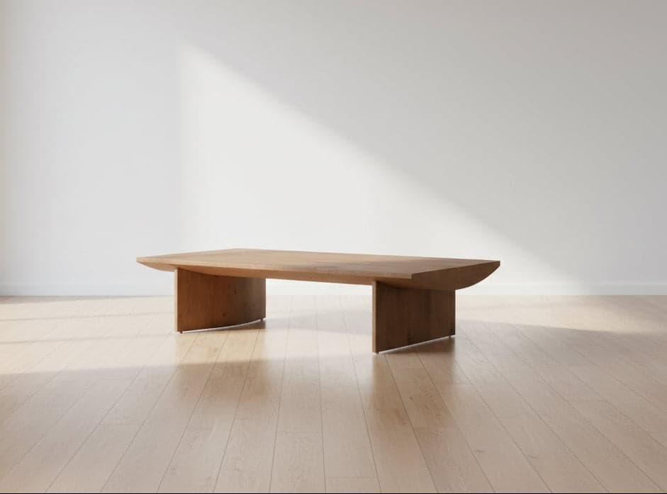 Lulu & Georgia Remwald Curved Bottom Oak Coffee Table FFE-1396 - Image 1