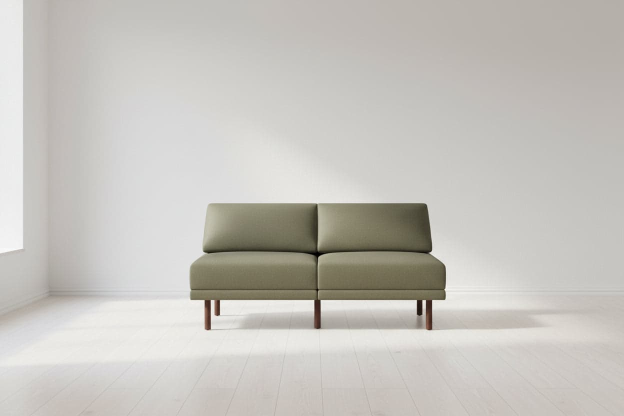 Burrow Range Moss Green 2 Pc Sofa Couch FFE-1385 - Image 1