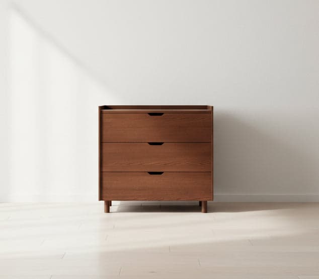 Burrow Walnut The Prospect 3-Drawer Dresser FFE-1380 - Image 1