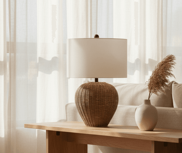 Safavieh Firth 26" Table Lamp - Natural (3 Available) FFE-1428 - Image 1