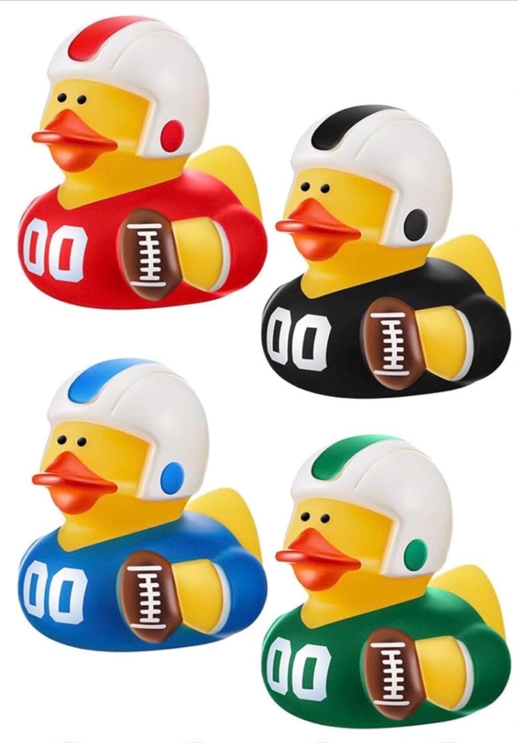 8pc Football Rubber Duck Set – 2” Sports Ducks - Thumbnail 5