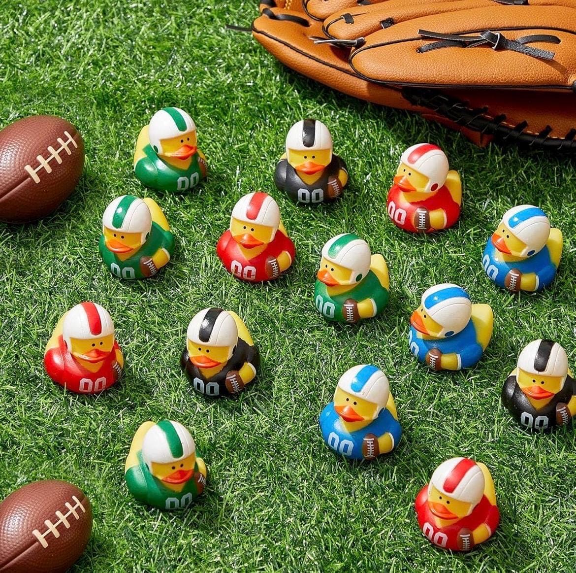 8pc Football Rubber Duck Set – 2” Sports Ducks - Thumbnail 7