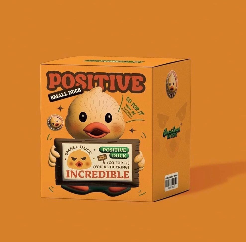 Positive Duck Resin Figurine – “You’re Ducking Incredible” Motivational Desk Decor – Cute Inspirational Duck Gift – Funny Small Duck Statue - Thumbnail 3