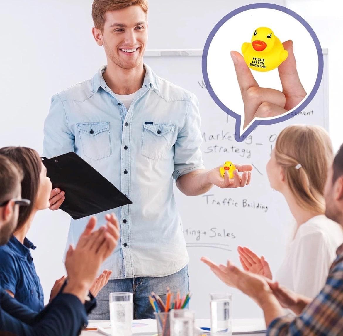 Set of 8 Inspirational Mini Rubber Ducks, Motivational Tiny Ducks, Positive Message Duck Party Favors, Cruise Ducks, Jeep Ducks, Desk Gifts - Thumbnail 5