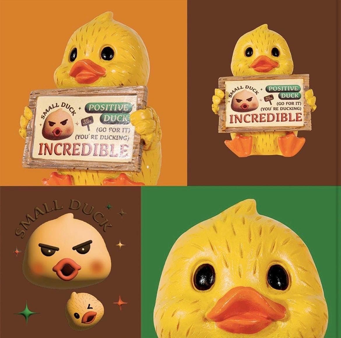 Positive Duck Resin Figurine – “You’re Ducking Incredible” Motivational Desk Decor – Cute Inspirational Duck Gift – Funny Small Duck Statue - Thumbnail 4