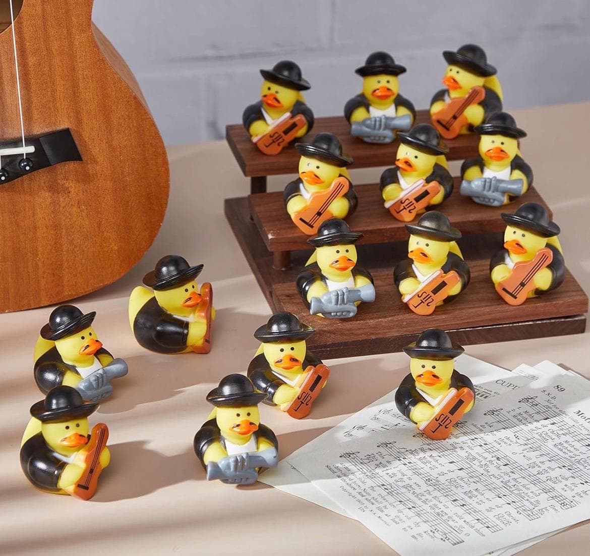 6pc Mariachi Band Rubber Ducks – 2” Fiesta Duck Set - Thumbnail 6