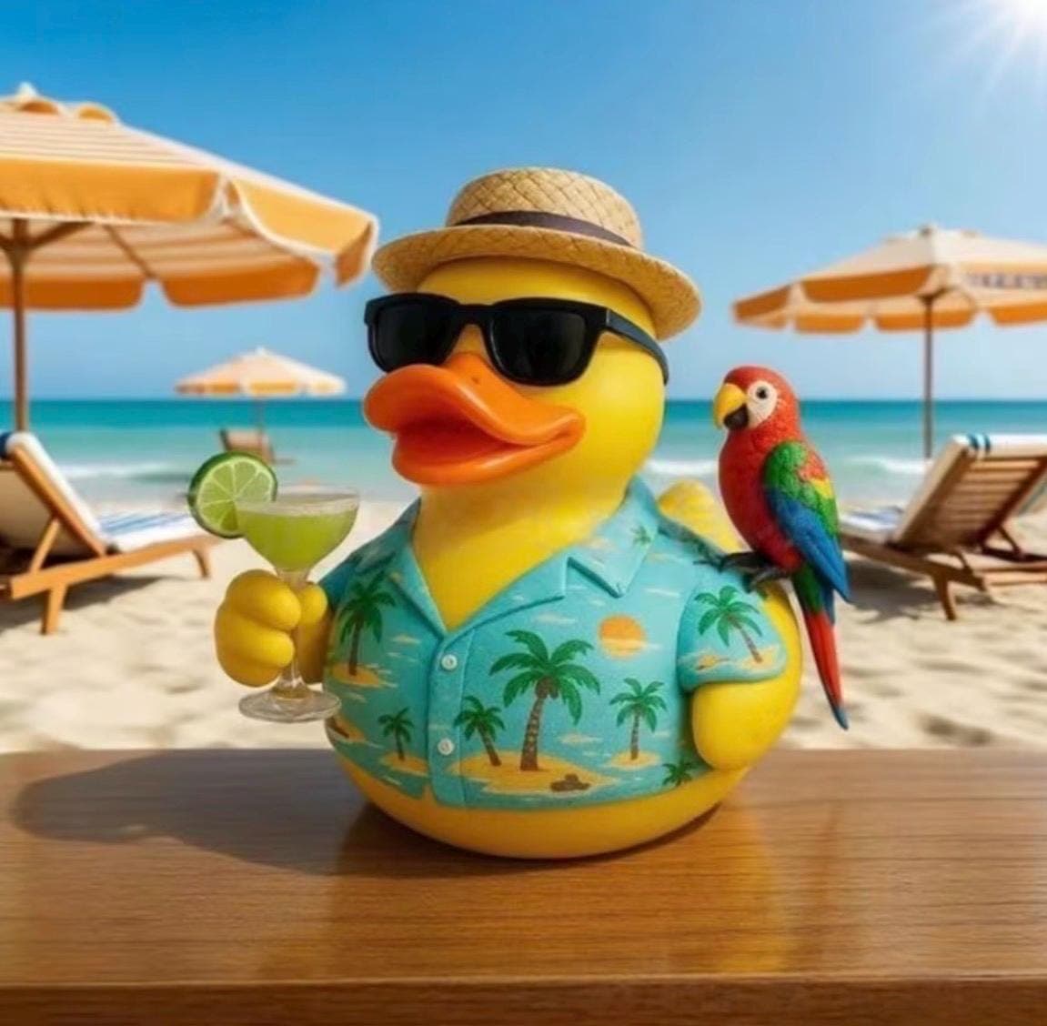 Margaritaville Duck | Tropical Cruise & Jeep Duck Gift - Thumbnail 3