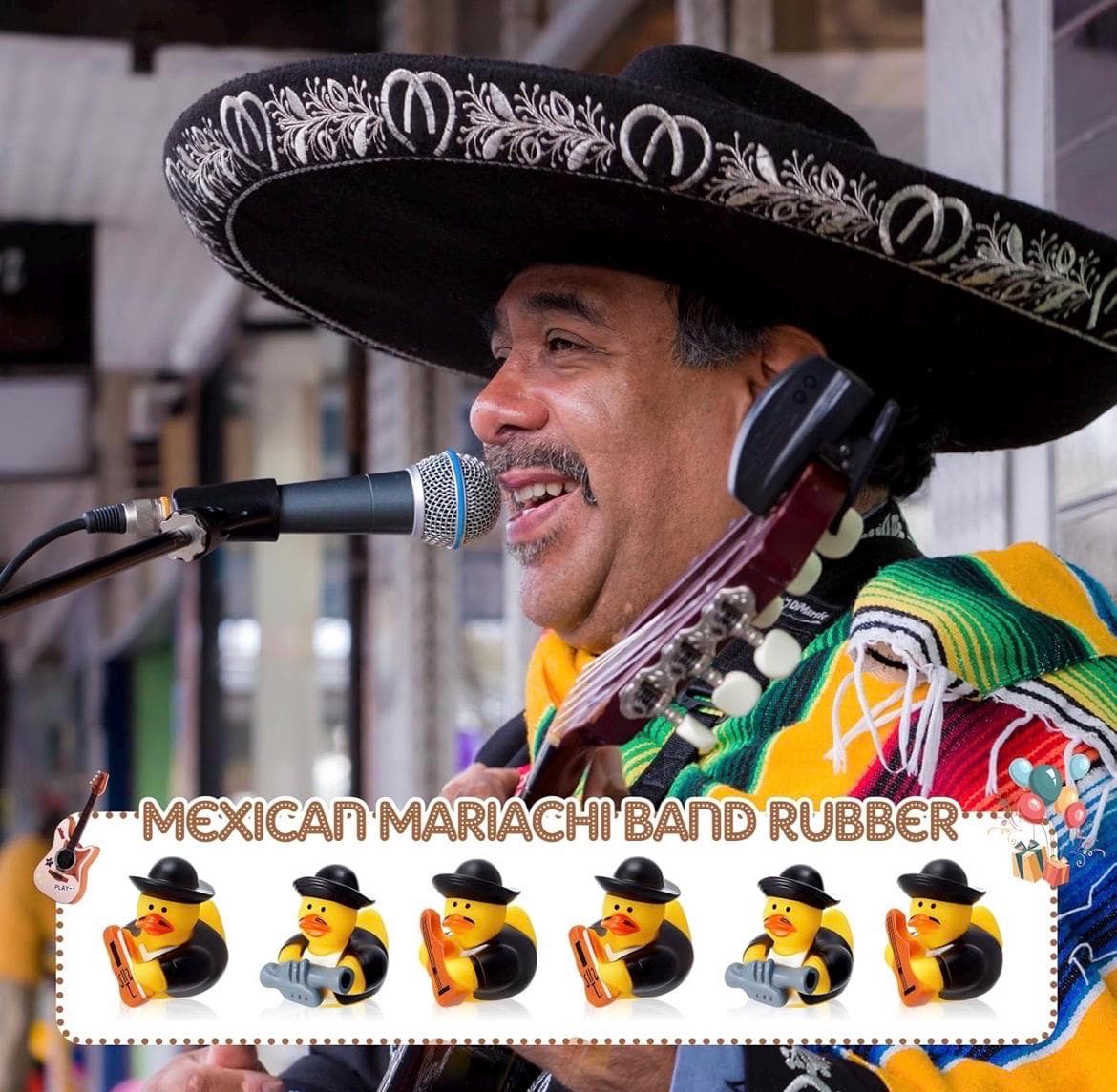 6pc Mariachi Band Rubber Ducks – 2” Fiesta Duck Set - Thumbnail 5