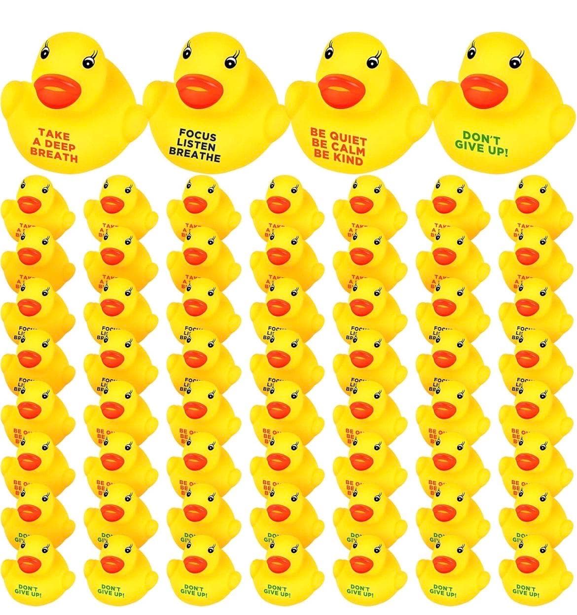 Set of 8 Inspirational Mini Rubber Ducks, Motivational Tiny Ducks, Positive Message Duck Party Favors, Cruise Ducks, Jeep Ducks, Desk Gifts - Thumbnail 4