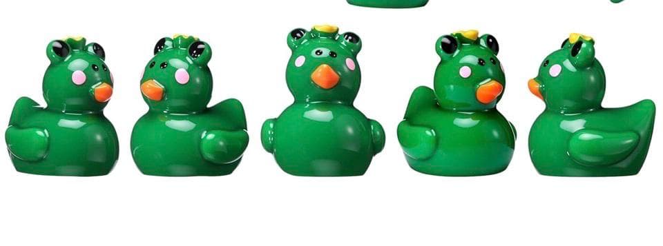 Set of 5 Resin Frog Ducks, Miniature Fairy Garden Decor - Thumbnail 5