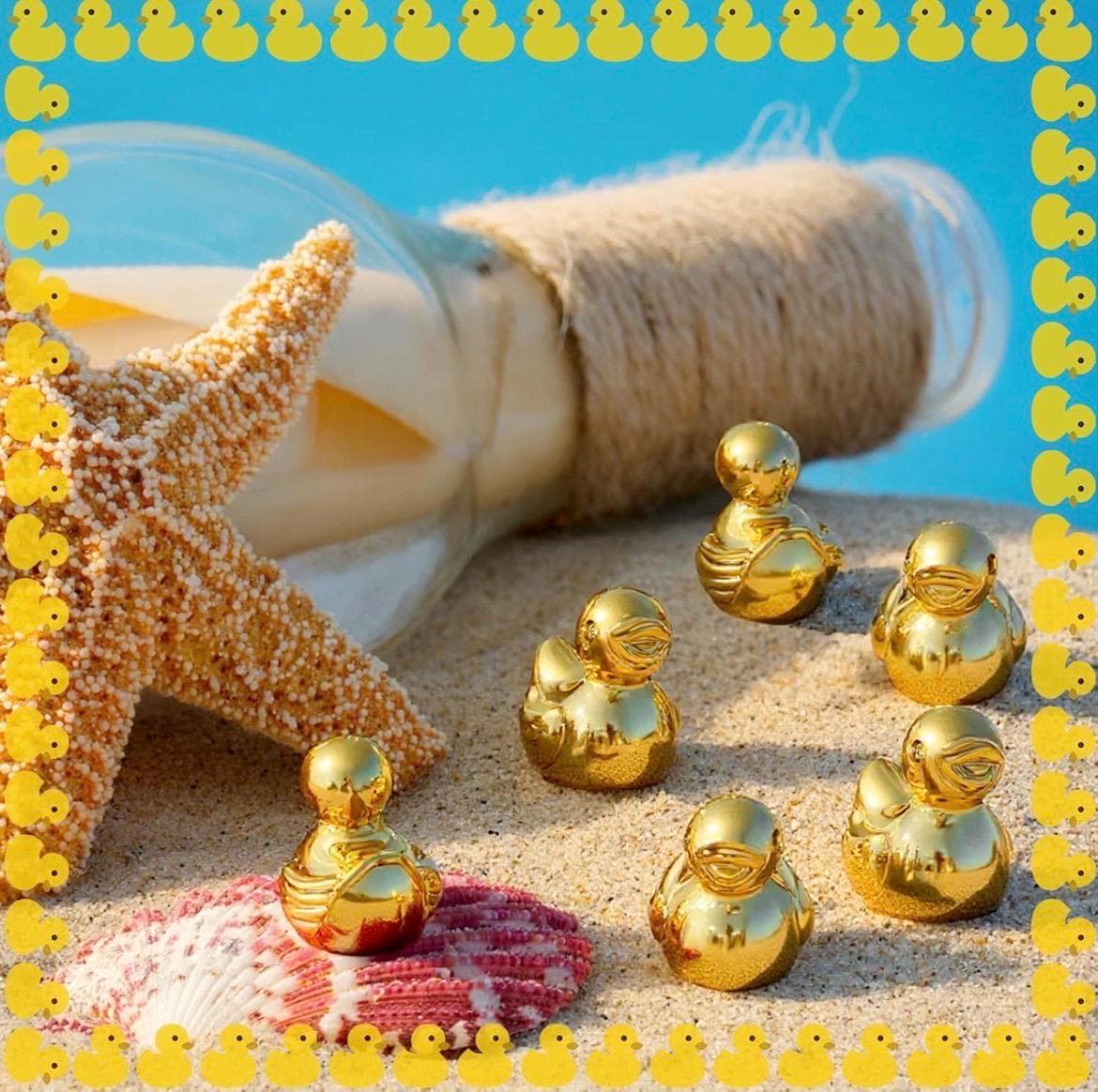 4PCS Gold Plated Resin Ducks, 2 Inch Luxury Rubber Duck Figurines, Metallic Gold Duck Decor for Cruise Ducks, Jeep Ducks, Bathroom & Office - Thumbnail 6
