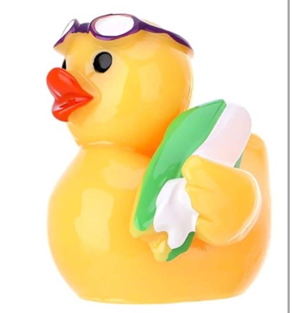Set of 6 Summer Mini Resin Ducks, Beach Pool Decor, Fairy Garden Figurines - Thumbnail 7
