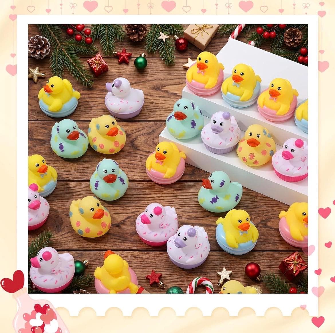 6pc Sweet Treats Rubber Duck Set, 2 Inch Candy & Cupcake Ducks, Cruise Ducks, Jeep Ducks, Dessert Theme Rubber Duck Party Favors - Thumbnail 6