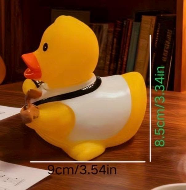 Cute Guitar Rubber Duck Musician Figurine | Music Lover Duck Statue for Studio Desk Decor | Cruise Duck Jeep Duck Gift for Guitar Players - Thumbnail 2