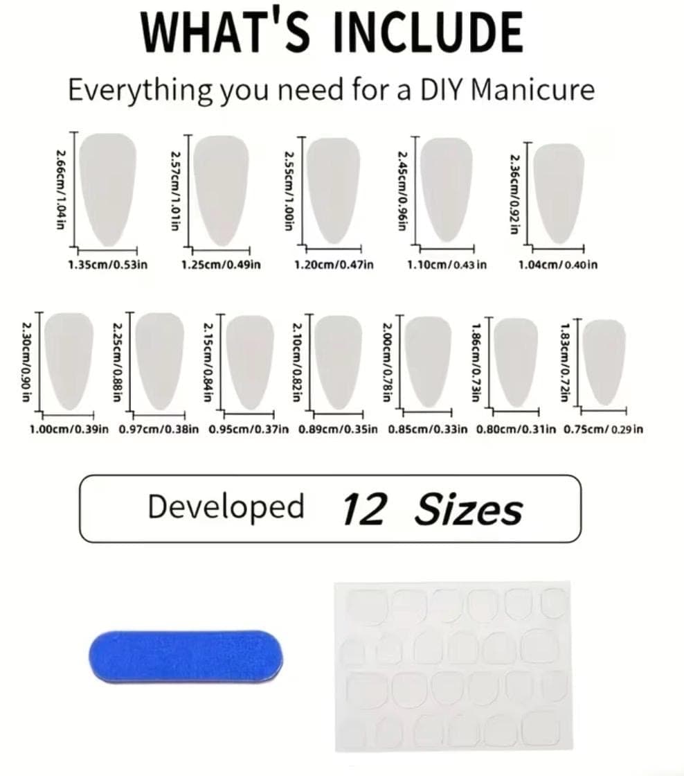 Cute Little Yellow Duck Press-On Nails – 24pcs Medium Long Almond Shape Nails, Milky Blue Wavy Duck Nail Set, Sweet Summer False Nails, - Thumbnail 3