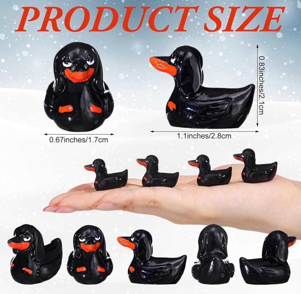 5pc Dachshund Wiener Dog Rubber Ducks Mini Resin Set, Funny Puppy Duck Decor, Fairy Garden, Jeep Ducks, Cruise Ducks Gift - Thumbnail 2