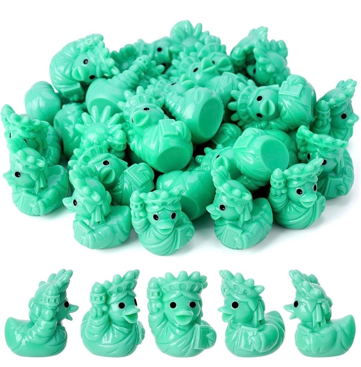 Mini Statue of Liberty Ducks, 5pc Resin Collectible Set, Patriotic Cruise Jeep Decor - Thumbnail 4
